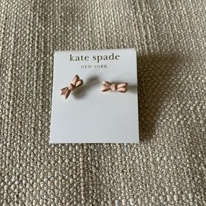 Kate spade pink bow earrings